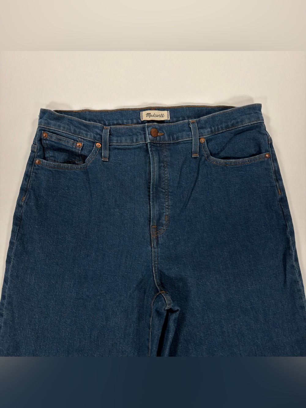 Madewell The Perfect Vintage Wide Leg Jeans Womens Size 32 High Rise Denim 32x30 - Picture 2 of 15